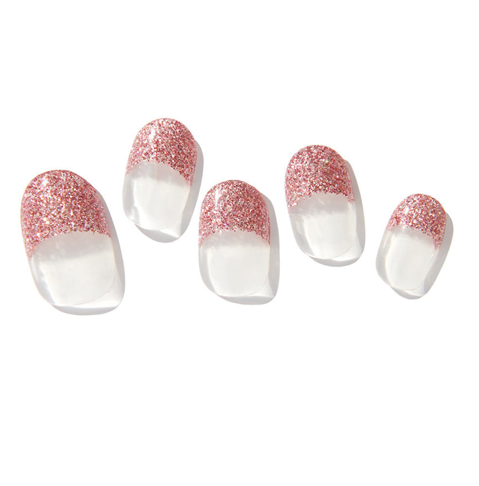 Zinipin GelLight Semicured Gel Stickers - Pink Pearl French CB00128 Cover - Cured Beauty