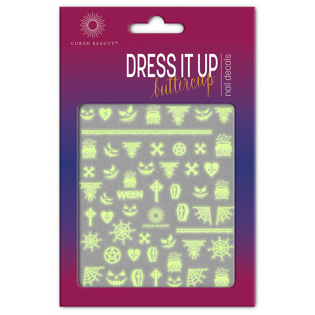 Cured Beauty Dress It Up, Buttercup Nail Decal Stickers - Creeping It Real CUR11-ACC-5557 Thumb
