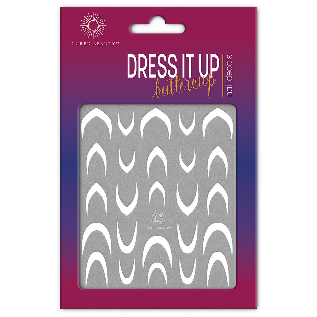 Cured Beauty Dress It Up, Buttercup Nail Decal Stickers - Deep Smiles CUR11-ACC-5561 Thumb