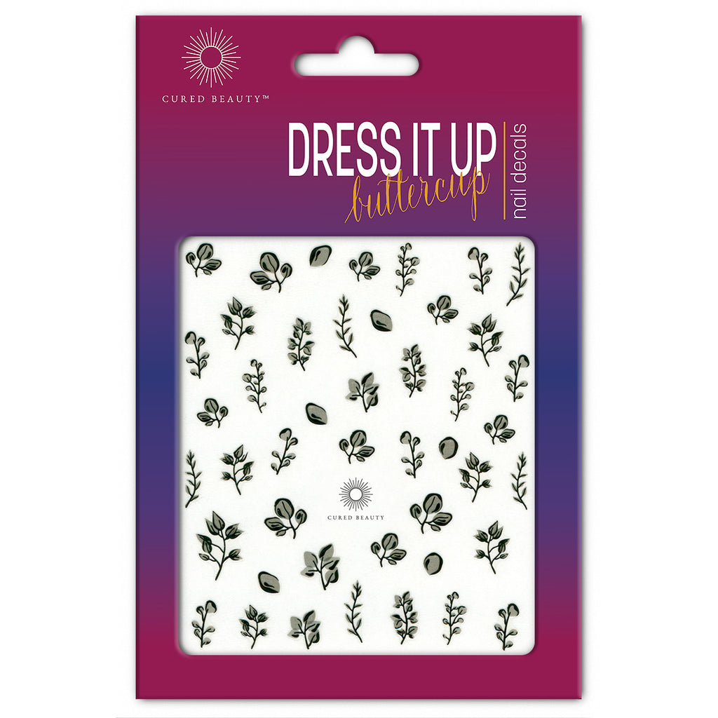 Cured Beauty Dress It Up, Buttercup Nail Decal Stickers - Forest Shadow CUR11-ACC-5569 Thumb