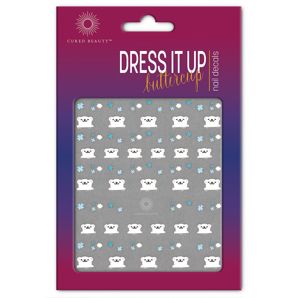 Cured Beauty Dress It Up, Buttercup Nail Decal Stickers - Ice Bears CUR11-ACC-5574 Thumb