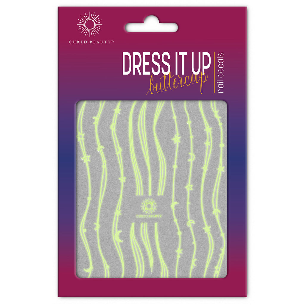 Cured Beauty Dress It Up, Buttercup Nail Decal Stickers - Lumos CUR11-ACC-5579 Thumb
