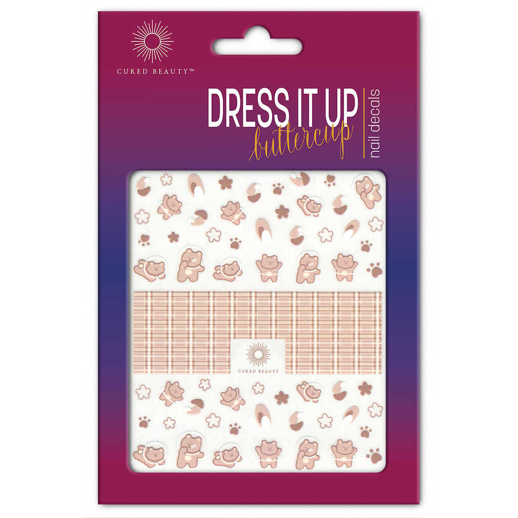 Cured Beauty Dress It Up, Buttercup Nail Decal Stickers - Space Bears CUR11-ACC-5593 Thumb