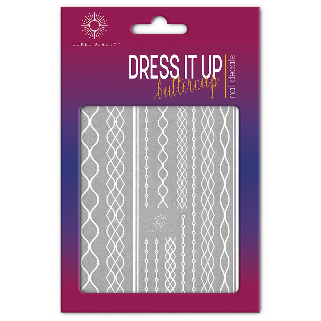 Cured Beauty Dress It Up, Buttercup Nail Decal Stickers - Sweater Weather CUR11-ACC-5594 Thumb