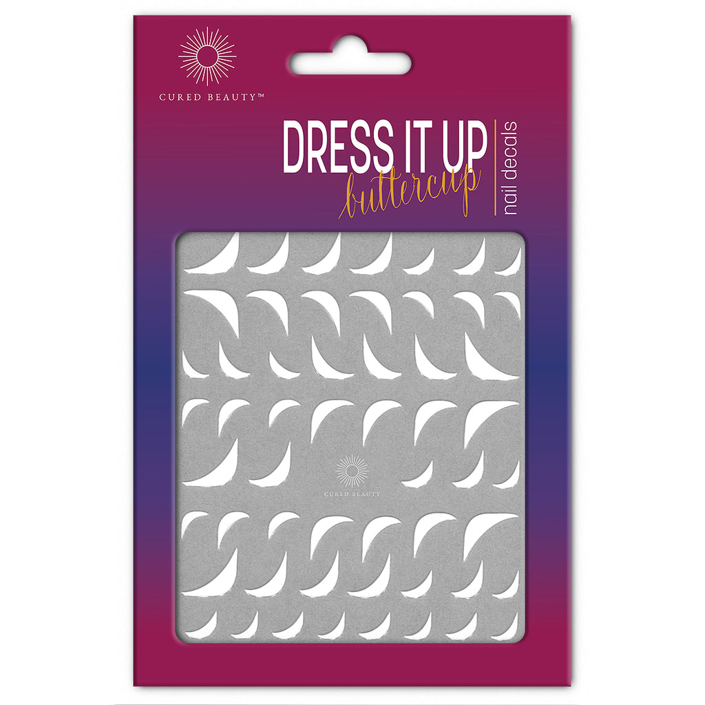Cured Beauty Dress It Up, Buttercup Nail Decal Stickers - The French Corner CUR11-ACC-5597 Thumb