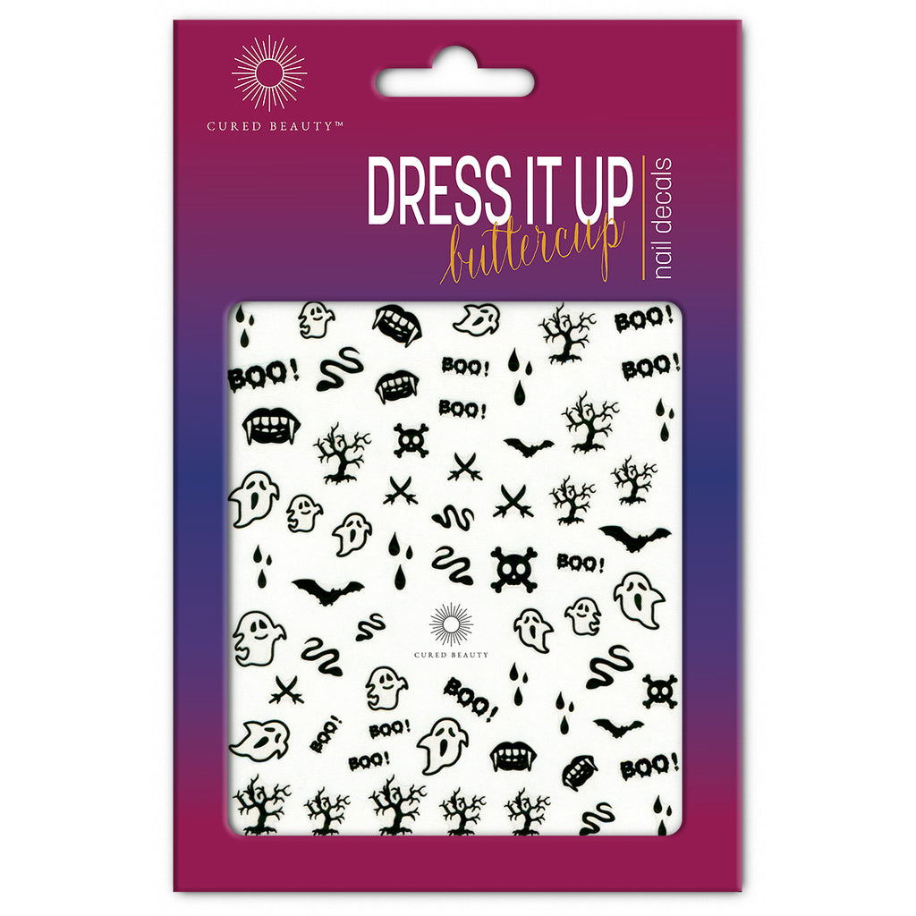 Cured Beauty Dress It Up, Buttercup Nail Decal Stickers - Too Cute To Spook CUR11-ACC-5600 Thumb