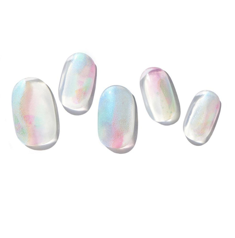 Silver Holo Pale Pink & Gems