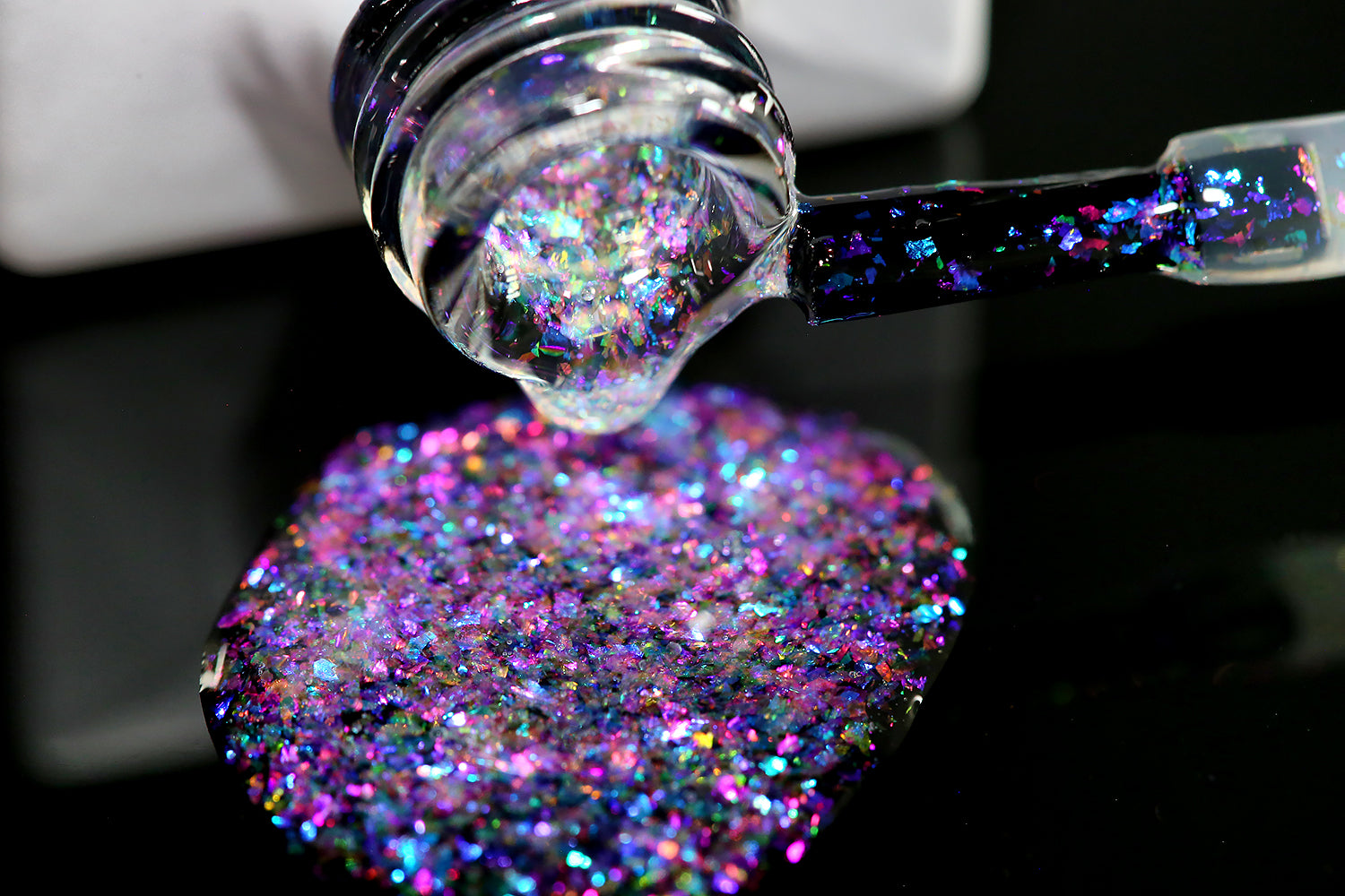 Cured Beauty - Splendor Gel HEMA-Free Glitter Top Coat, Fairy Dust